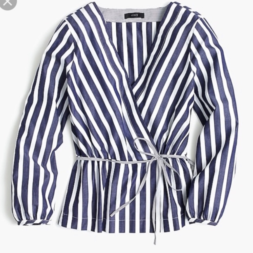 J.Crew Faux Wrap Top 00p